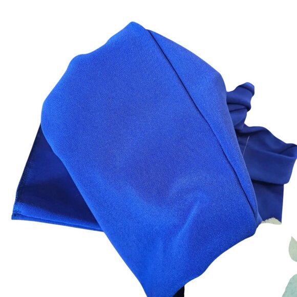 Vintage Womens Western Ranch Show Pants Cobalt‎ Blue Slinky Knit Size XS 26 X 32 - Picture 9 of 11